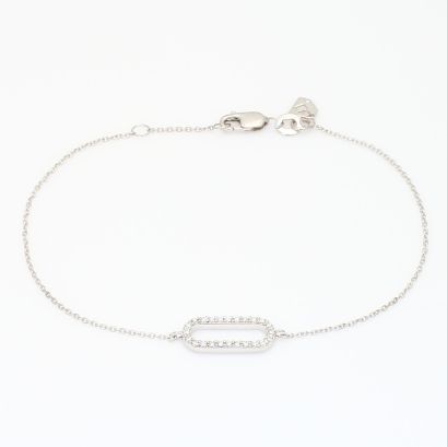 Viola white diamond bracelet