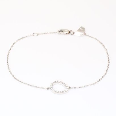 Viola white diamond bracelet