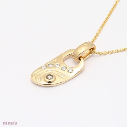 Rainbow Dreaming champagne diamond necklace