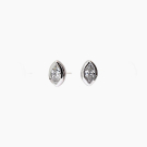 Elixer marquise-cut white diamond stud earrings