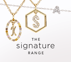 Initial diamond jewellery